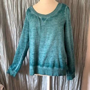 Threads4Thought Comfy Soft Teal Sweater Medium